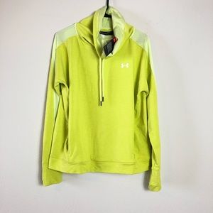 Under armour lime green sweatshirt NWT